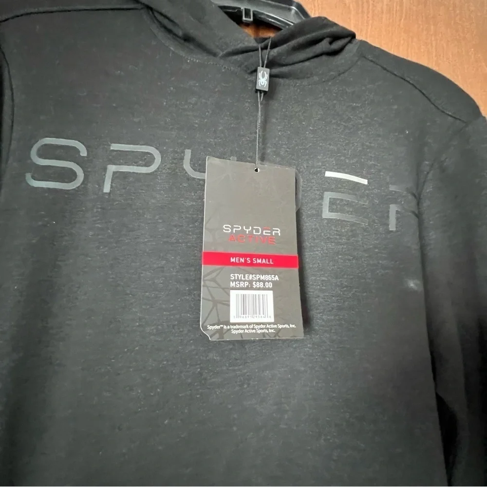 Spyder Set Zip Front Lined Fleece and Lightweight Pullover Hoody. NWT Sz Small